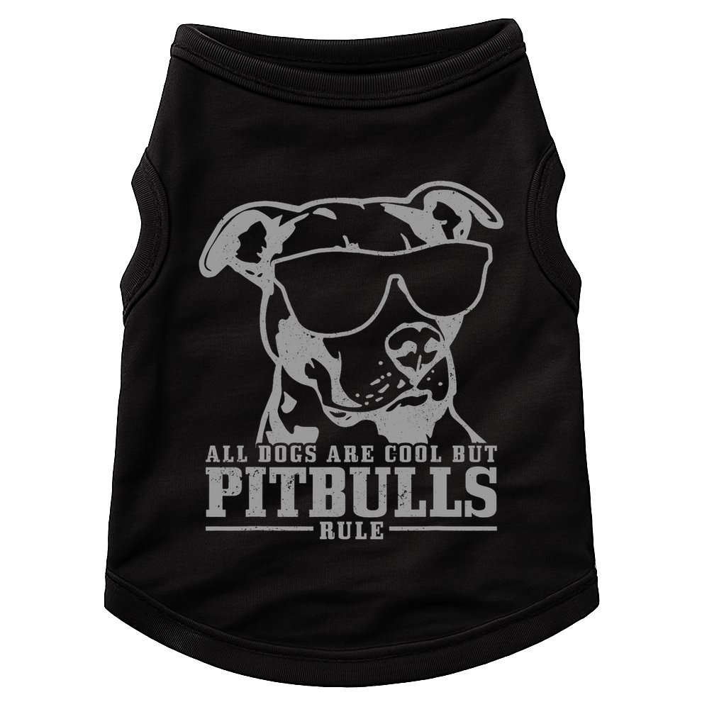 Pitbull All Dogs Are Cool Pitbulls Rule Funny Pitbull Doggie Tank