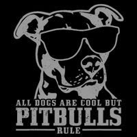 Pitbull All Dogs Are Cool Pitbulls Rule Funny Pitbull Flexfit Unipanel Trucker Cap