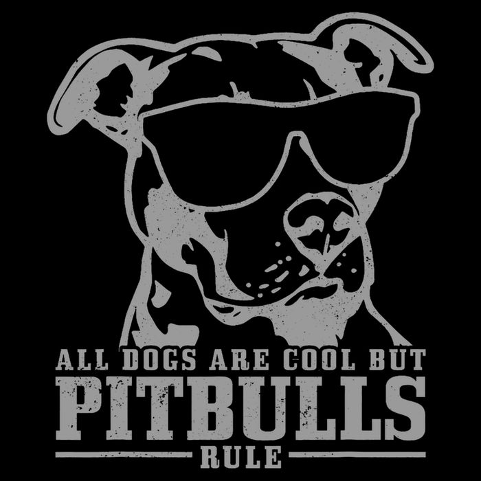 Pitbull All Dogs Are Cool Pitbulls Rule Funny Pitbull Flexfit Unipanel Trucker Cap