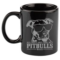 Pitbull All Dogs Are Cool Pitbulls Rule Funny Pitbull 11oz C Handle Ceramic Mug