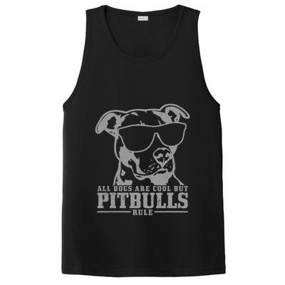 Pitbull All Dogs Are Cool Pitbulls Rule Funny Pitbull PosiCharge Competitor Tank