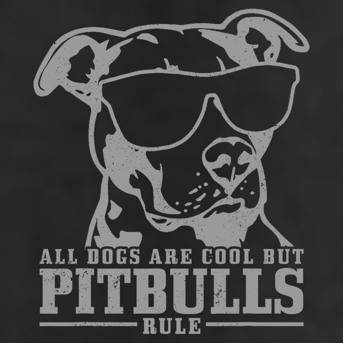 Pitbull All Dogs Are Cool Pitbulls Rule Funny Pitbull Golf Towel