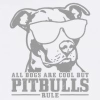 Pitbull All Dogs Are Cool Pitbulls Rule Funny Pitbull Garment-Dyed Sweatshirt