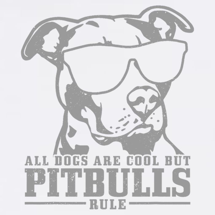 Pitbull All Dogs Are Cool Pitbulls Rule Funny Pitbull Garment-Dyed Sweatshirt