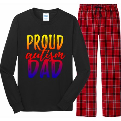 Proud Autism Dad Cool Gift Long Sleeve Pajama Set