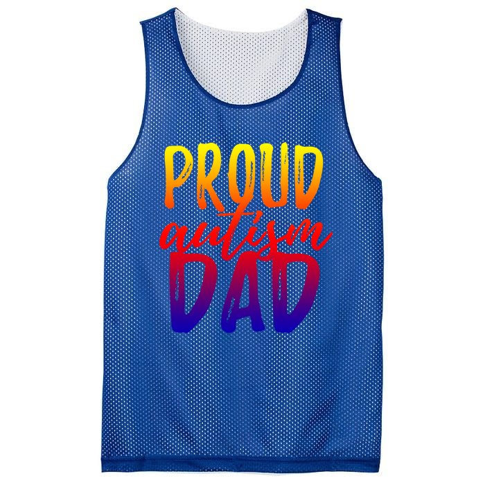 Proud Autism Dad Cool Gift Mesh Reversible Basketball Jersey Tank