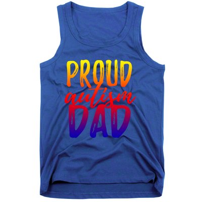 Proud Autism Dad Cool Gift Tank Top