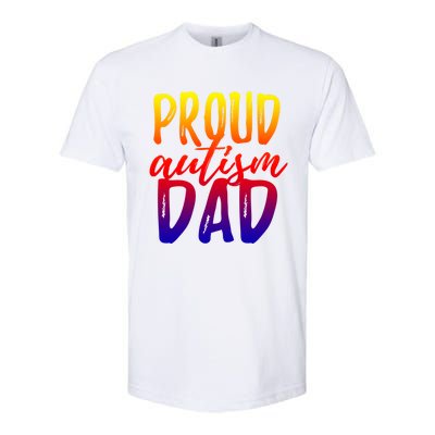 Proud Autism Dad Cool Gift Softstyle CVC T-Shirt