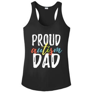 Proud Autism Dad Gift Ladies PosiCharge Competitor Racerback Tank