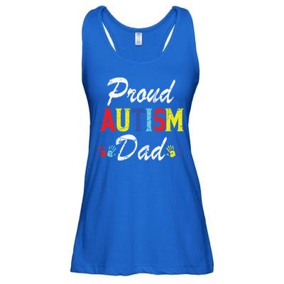 Proud Autism Dad Gift Ladies Essential Flowy Tank