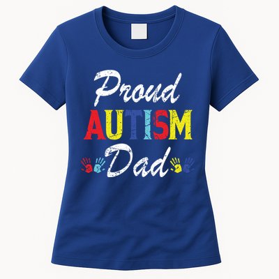 Proud Autism Dad Gift Womens T-Shirt