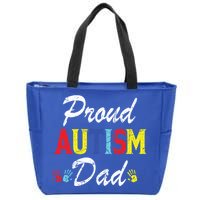 Proud Autism Dad Gift Zip Tote Bag