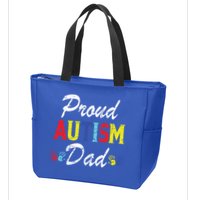 Proud Autism Dad Gift Zip Tote Bag