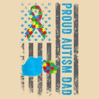 Proud Autism Dad American Flag USA Autism Awareness Dad  Bag