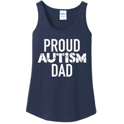 Proud Autism Dad Sarcastic Humor Graphic Novelty Ladies Essential Tank