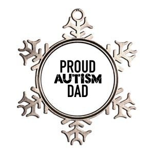 Proud Autism Dad Sarcastic Humor Graphic Novelty Metallic Star Ornament