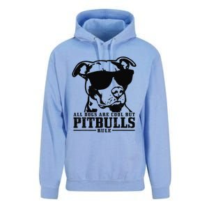 Pitbull All Dogs Are Cool Pitbulls Rule Funny Pitbull Unisex Surf Hoodie