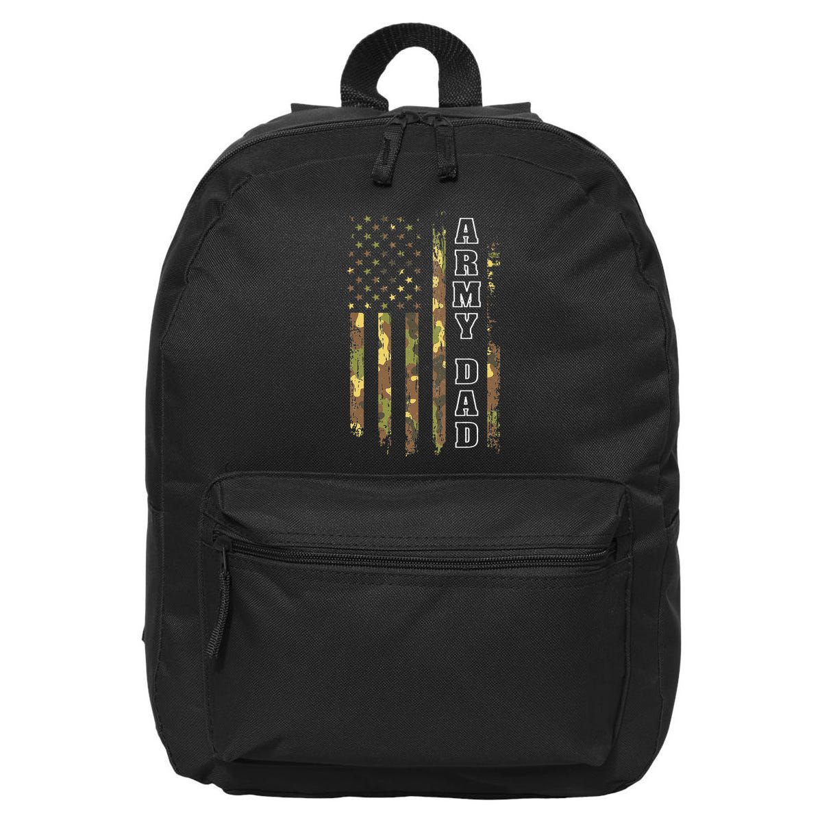 Proud Army Dad United States USA Flag Father 16 in Basic Backpack