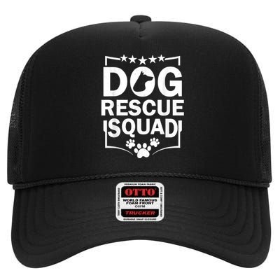 Pet Adoption Dog Adoption Animal Dog Rescue Squad Dog Rescue High Crown Mesh Back Trucker Hat