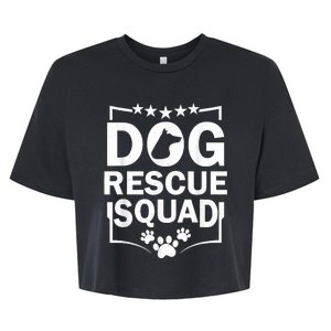 Pet Adoption Dog Adoption Animal Dog Rescue Squad Dog Rescue Bella+Canvas Jersey Crop Tee