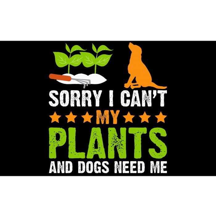 Plants And Dog Lover Gardener Funny Gardening And Dogs Lover Bumper Sticker