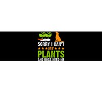 Plants And Dog Lover Gardener Funny Gardening And Dogs Lover Bumper Sticker