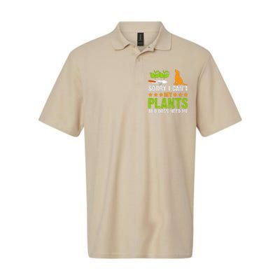 Plants And Dog Lover Gardener Funny Gardening And Dogs Lover Softstyle Adult Sport Polo