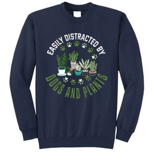 Plants And Dogs Funny Plant Lover Dog Lover Plant Sweatshirt