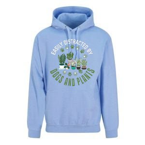 Plants And Dogs Funny Plant Lover Dog Lover Plant Unisex Surf Hoodie