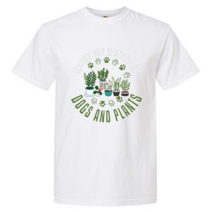 Plants And Dogs Funny Plant Lover Dog Lover Plant Garment-Dyed Heavyweight T-Shirt