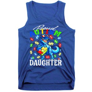 Proud Autism Daughter Dinosaur Autism Awareness Great Gift Tank Top