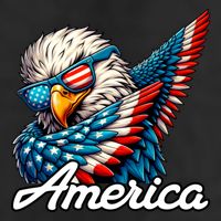 Patriotic America Dabbing Bald Eagle Cool Comfort Performance Bucket Hat