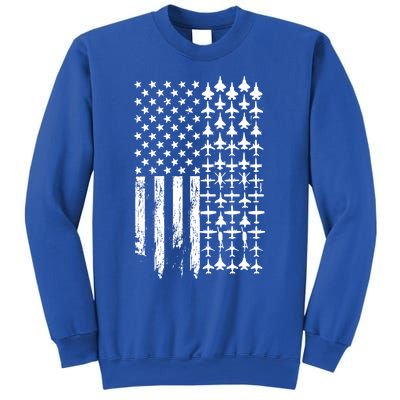 Pilot Airplane Distress American Flag Plane Of Aviation Crew Gift Sweatshirt