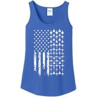 Pilot Airplane Distress American Flag Plane Of Aviation Crew Gift Ladies Essential Tank