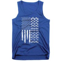 Pilot Airplane Distress American Flag Plane Of Aviation Crew Gift Tank Top