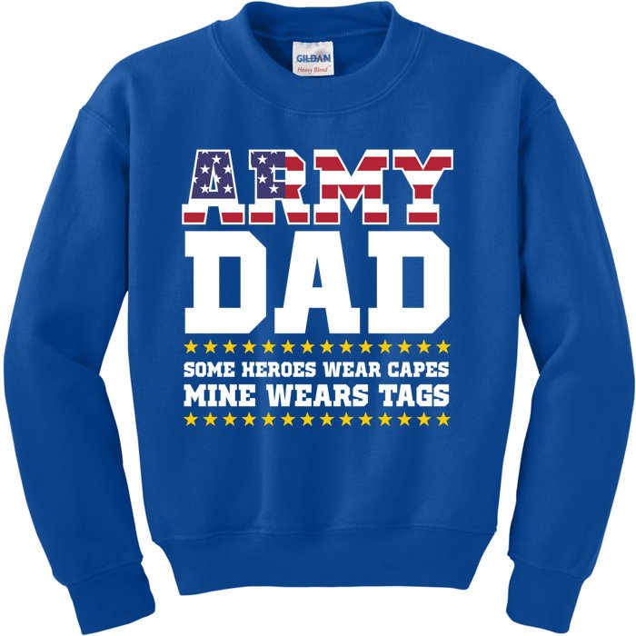 Proud Army Dad Military Dad My Hero Gift Kids Sweatshirt