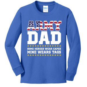 Proud Army Dad Military Dad My Hero Gift Kids Long Sleeve Shirt