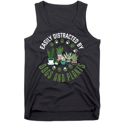Plants And Dogs Funny Plant Lover Dog Lover Plant Tank Top