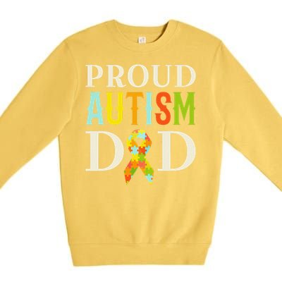 Proud Autism Dad S Autism Awareness Premium Crewneck Sweatshirt