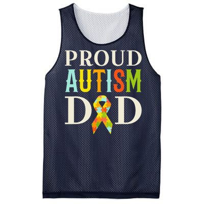 Proud Autism Dad S Autism Awareness Mesh Reversible Basketball Jersey Tank