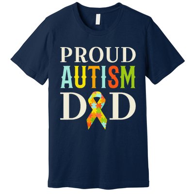 Proud Autism Dad S Autism Awareness Premium T-Shirt