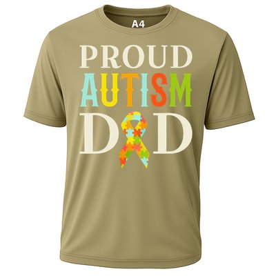 Proud Autism Dad S Autism Awareness Cooling Performance Crew T-Shirt