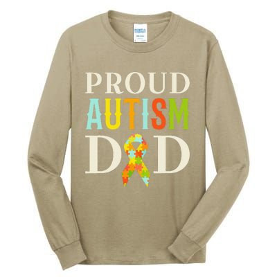 Proud Autism Dad S Autism Awareness Tall Long Sleeve T-Shirt