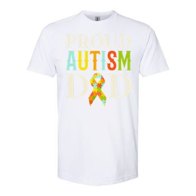 Proud Autism Dad S Autism Awareness Softstyle CVC T-Shirt