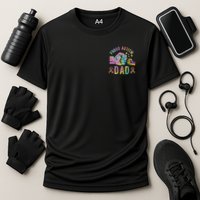 Proud Autism Dad Autism Awareness Tie Dye Matching Cooling Performance Crew T-Shirt