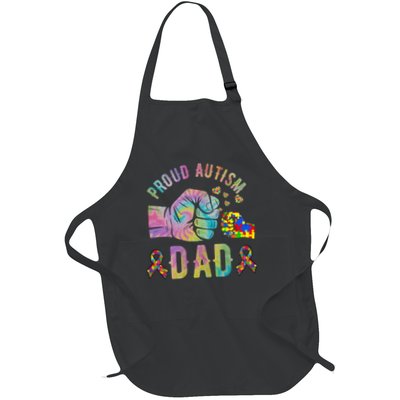 Proud Autism Dad Autism Awareness Tie Dye Matching Apron
