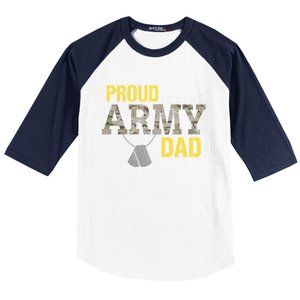 Proud Army Dad Show Your Pride Dad Cool Gift Baseball Sleeve Shirt