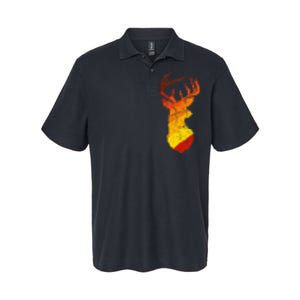 Pixelated Art Deer Hunting Sunset Softstyle Adult Sport Polo