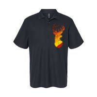 Pixelated Art Deer Hunting Sunset Softstyle Adult Sport Polo