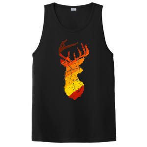 Pixelated Art Deer Hunting Sunset PosiCharge Competitor Tank